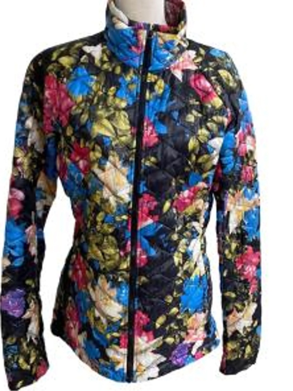 The North Face Floral Quilted Jacket - Black Multi